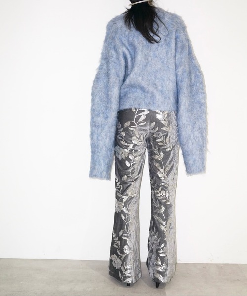 musubore パンツ rose spangle leggings PT / スパンコール