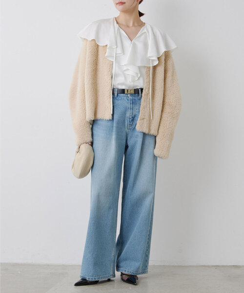 新品タグ付き◆ガリャルダガランテ　フェザーヤーンカーディガン GALLARDAGALANTE（ガリャルダガランテ） カーディガン ＼自宅で洗える