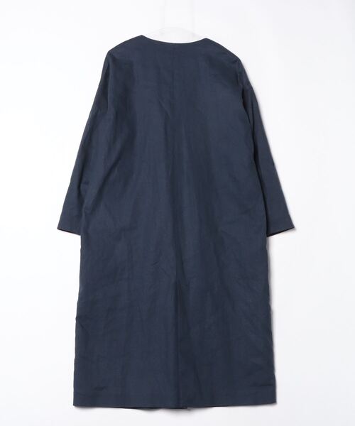 VERMEIL par iena ノーカラーワイドベルベットコート【定価5.9万 VERMEIL par iena 「VERMEIL iena」 ノーカラーコート