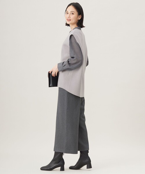 自由区 ベスト ジレ ウールミラノニット レディース : ZOZOTOWN
