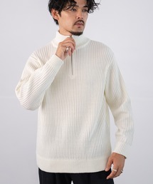 ネイビー リブ編み セーター サイズ10 🔴新品未使用🔴 リブ 編み 細見え 効果 タートル ネック リブ