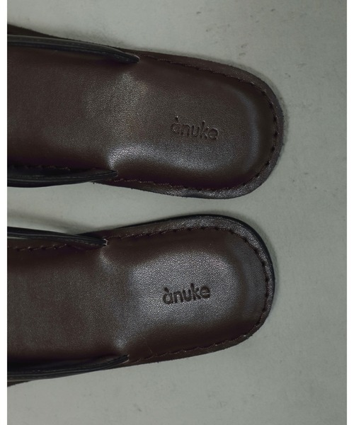 アンヌーク　Ecoleather Tong Sandals anuke Ecoleather Tong Sandals（サンダル）｜anuke（アンヌーク