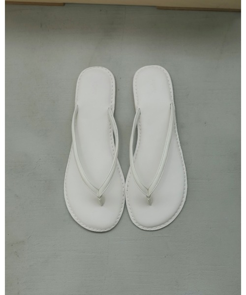 【新品】anuke Ecoleather Tong Sandals IVR anuke アンヌーク 2025SpringSummer 靴 Ecoleather Tong Sandals