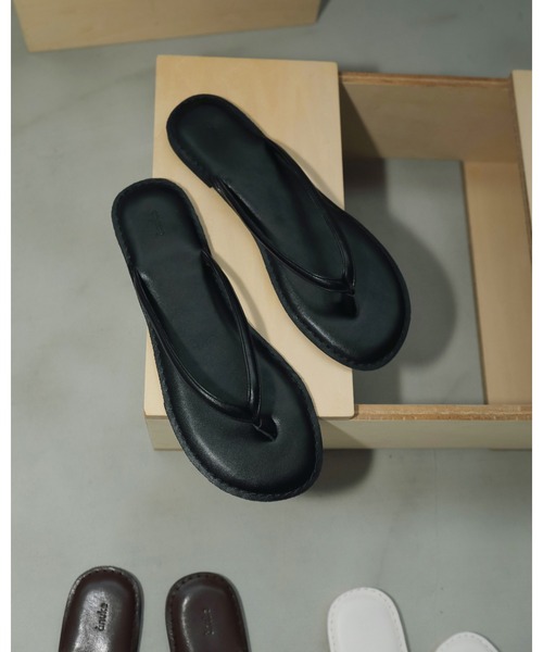 【新品】anuke Ecoleather Tong Sandals IVR anuke サンダル Ecoleather Tong Sandals レディース : ZOZOTOWN