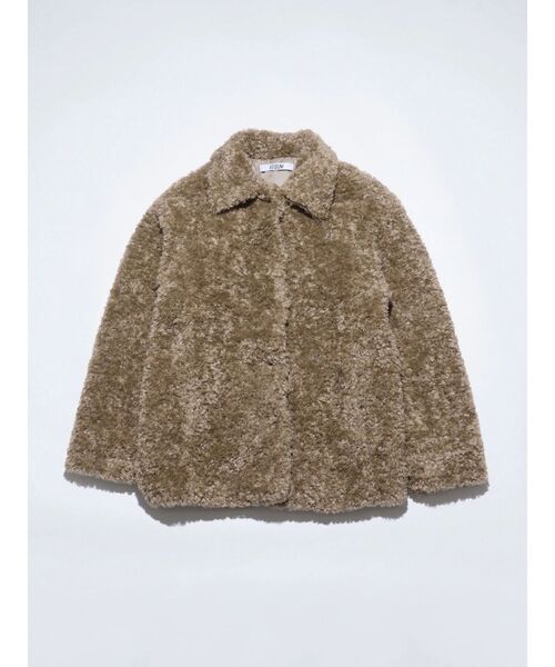 felim アウター コート FAKE FUR NUDE COAT VEQUM コート アウター 「VEQUM」BOXY FAKE FUR MIDI CO