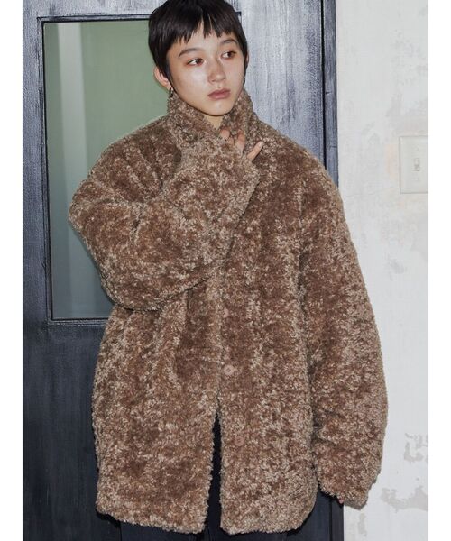 VEQUM コート アウター 「VEQUM」BOXY FAKE FUR MIDI CO