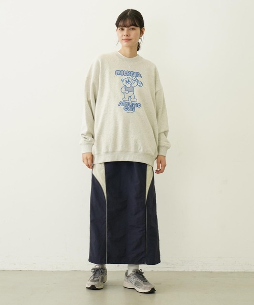 MILKFED. トレーナー スウェット ATHLETIC CLUB SWEAT TOP レディース