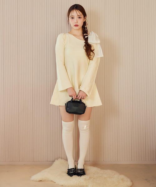 one after another NICE CLAUP ワンピース 「Holiday collection」肩