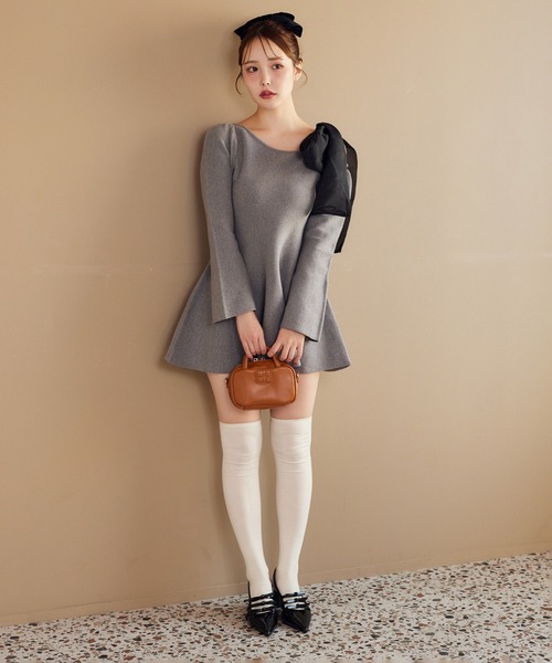 one after another NICE CLAUP ワンピース 「Holiday collection」肩