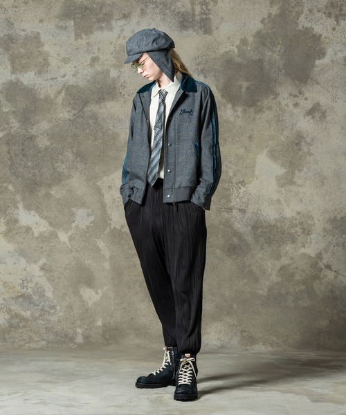 blanveat♡グレンチェックブルゾン GB0125/JKT12 : Glen Check Line Blouson / グレンチェックライン