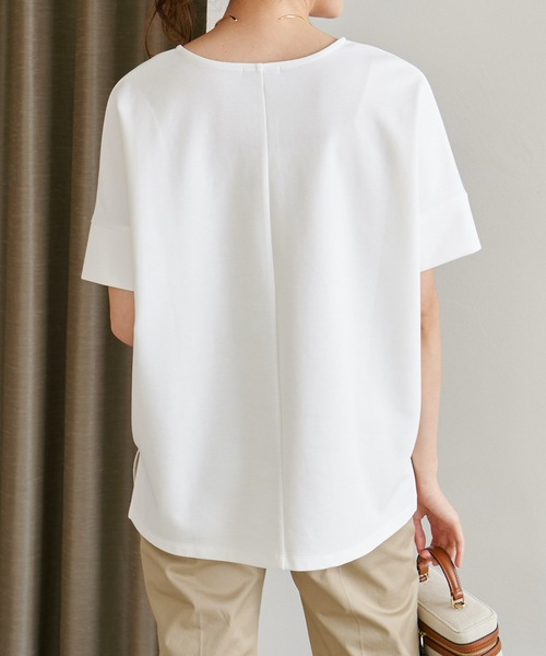 tシャツ ライトダンボールジップキーネックドルマンプルオーバー レディース Emma Taylor tシャツ ライトダンボールジップキーネックドルマン
