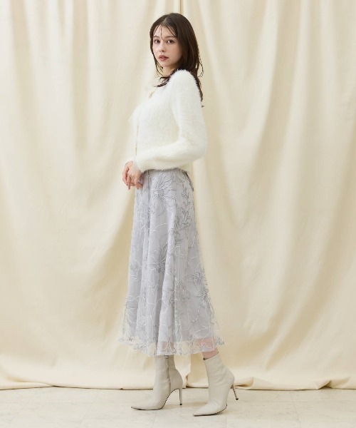 AND COUTURE（アンドクチュール） スカート エンブロイダリーチュール