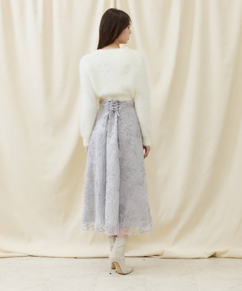 AND COUTURE（アンドクチュール） スカート エンブロイダリーチュール