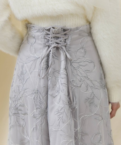 AND COUTURE（アンドクチュール） スカート エンブロイダリーチュール