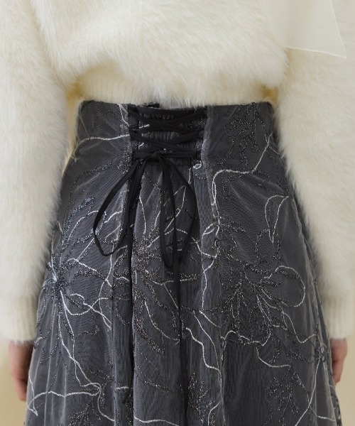AND COUTURE（アンドクチュール） スカート エンブロイダリーチュール