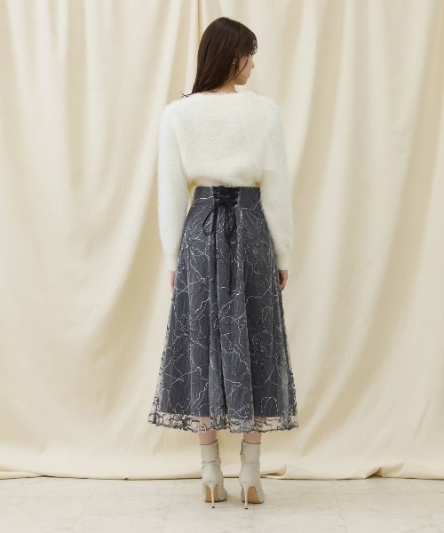 AND COUTURE（アンドクチュール） スカート エンブロイダリーチュール