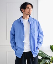 ビームスエフ　白ブロード　レギュラーカラーシャツ BEAMS F（ビームスF）ブロード レギュラーカラーシャツ（シャツ