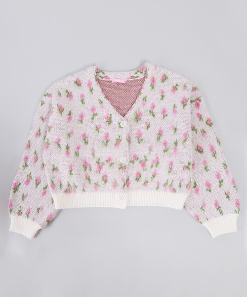 「WC」 ニットカーディガン FREE パープル レディース_画像2