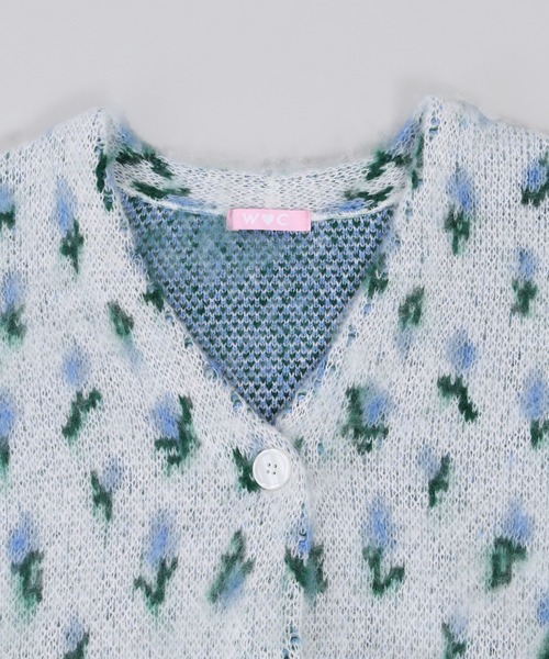 「WC」 ニットカーディガン FREE パープル レディース_画像4