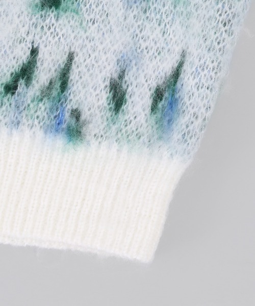 「WC」 ニットカーディガン FREE パープル レディース_画像5