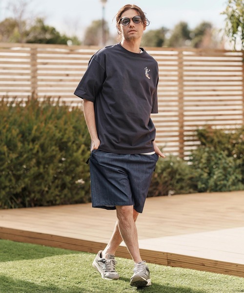 CAMBIO（カンビオ） パンツ mp13375-Chambray Shorts ショートパンツ