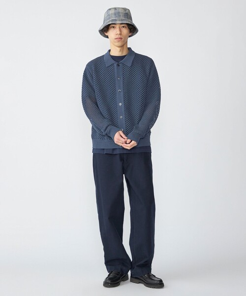SHIPS（シップス） カーディガン SHIPS:「手洗い可能」メッシュ ニット