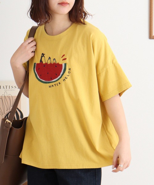 tシャツ EMAGO スイートペンギンスイカＴ レディース