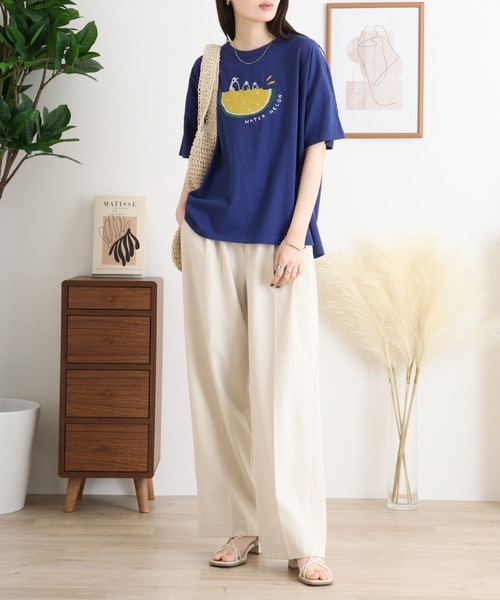 tシャツ EMAGO スイートペンギンスイカＴ レディース Emago tシャツ EMAGO スイートペンギンスイカT レディース