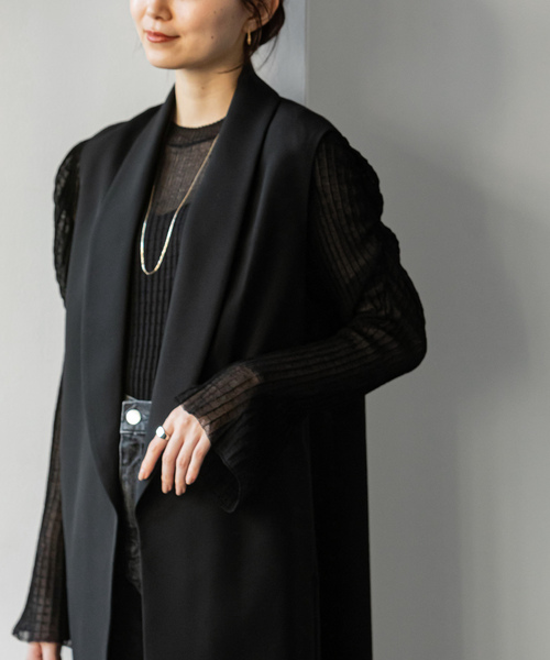 NOBLE（ノーブル） コート - ブラック レディース : ZOZOTOWN Yahoo!店
