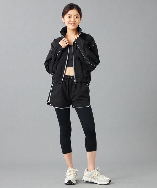 Chacott カバーオール ラインアクセントタフタジャケット レディース