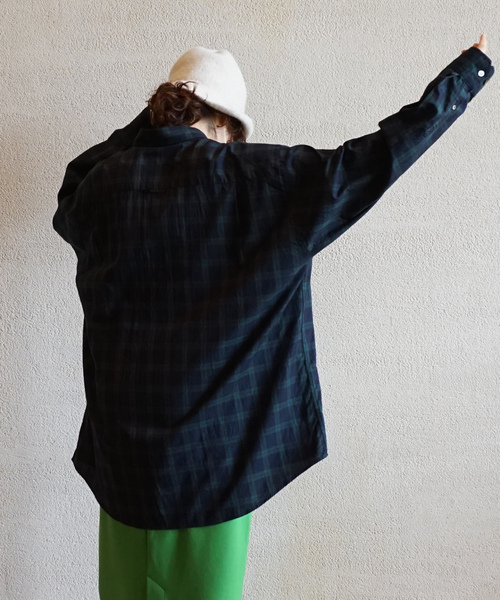 「JOURNAL STANDARD LUXE」 ドルマンスリーブシャツ - グリーン レディース JOURNAL STANDARD LUXE 「JOURNAL LUXE」 ドルマンスリーブ