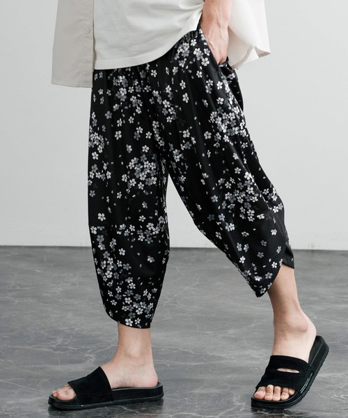 Rocky Monroe（ロッキーモンロー） パンツ 接触冷感 無地 総柄 和柄