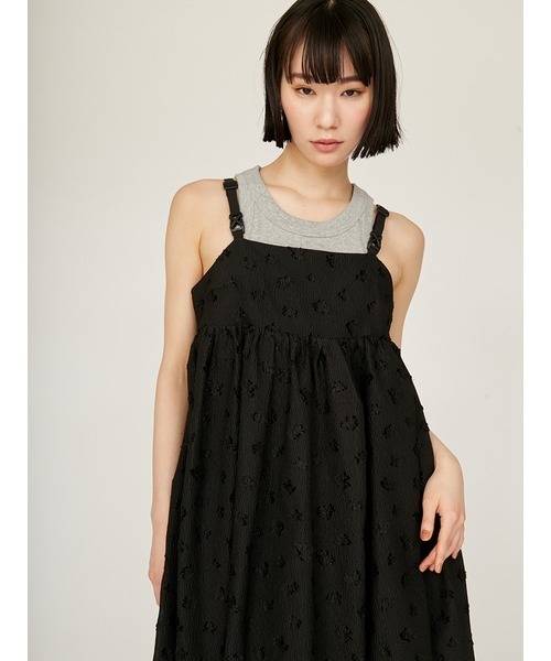 emmi（エミ） ジャガードワークワンピース エミ emmi ジャガードワークワンピース （BLK） -ファッション