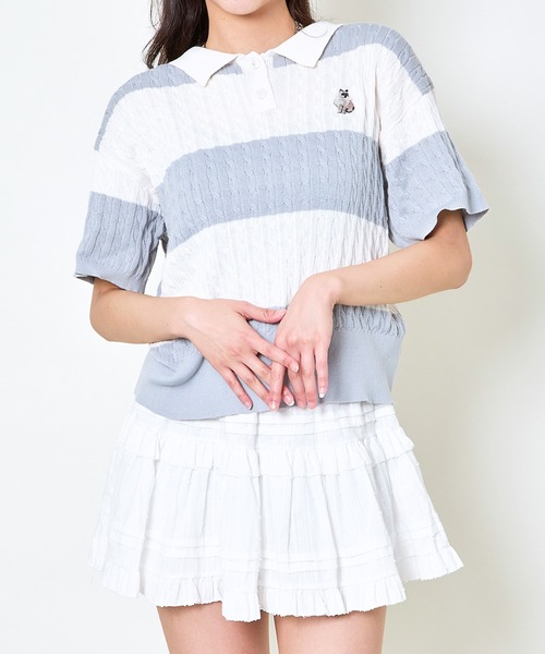 ニット セーター ステッチポロニット レディース JILL by STUART ニット セーター ステッチポロニット レディース