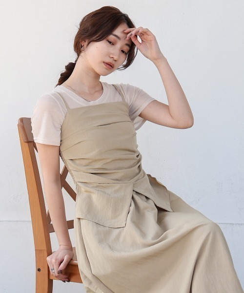 【I AM MARI 】Quilting Padding ビスチェワンピース S・Mサイズ展開あり】マルチWAYビスチェセットワンピース
