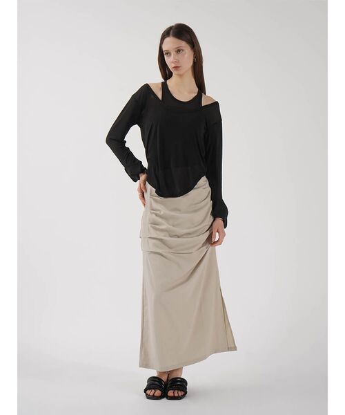 ロング スカート SIDE TUCK NARROW SKIRT : ZOZOTOWN Yahoo!店 - 通販