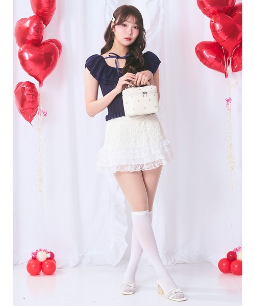 Me roir ショルダーバッグ バッグ ハートバニティBAG レディース