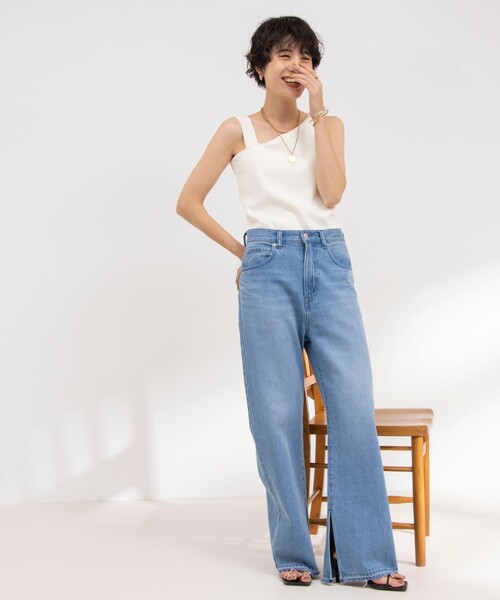 タンクトップ ノースリーブ 「WEB限定」アシンメトリーカップ付きタンクトップ レディース | NOLLEY'S | 11