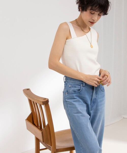 タンクトップ ノースリーブ 「WEB限定」アシンメトリーカップ付きタンクトップ レディース | NOLLEY'S | 12