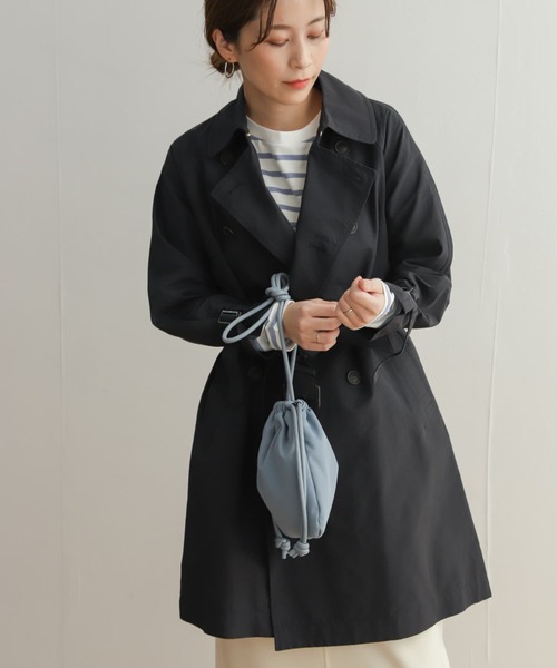 「URBAN RESEARCH DOORS」 トレンチコート MEDIUM ネイビー レディース