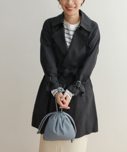 「URBAN RESEARCH DOORS」 トレンチコート MEDIUM ネイビー レディース