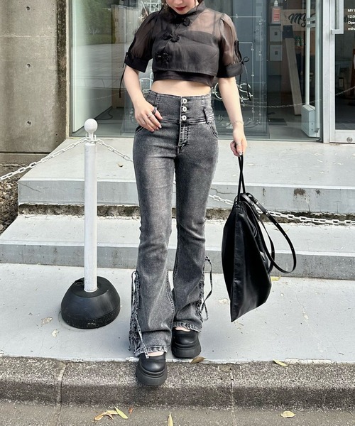 ANOTHER BRANCH OLIVE des OLIVE ジーンズ デニム デニムパンツ サイド