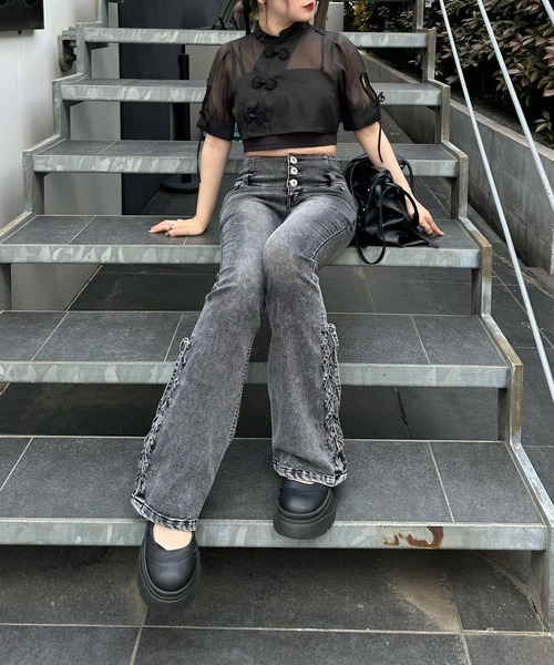 ANOTHER BRANCH OLIVE des OLIVE ジーンズ デニム デニムパンツ サイド
