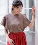 tシャツ 着映えフリルスリーブ カットソー レ...の詳細画像4