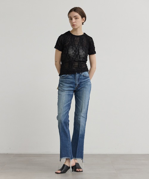 INSCRIRE(アンスクリア) FLOWERS POWER ラグランTシャツ INSCRIRE(アンスクリア)より、 70年代のヒッピースタイルから