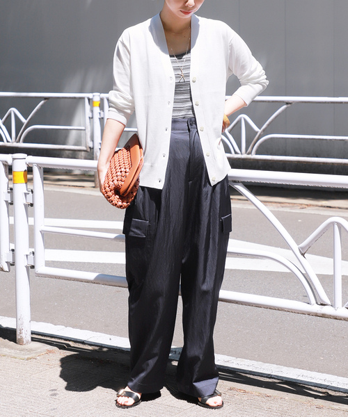 VERMEIL par iena - Vermeil par iena ♡ コットンシルクハイゲージカーディガン cotton silk crew カーディガン（カーディガン）｜VERMEIL par