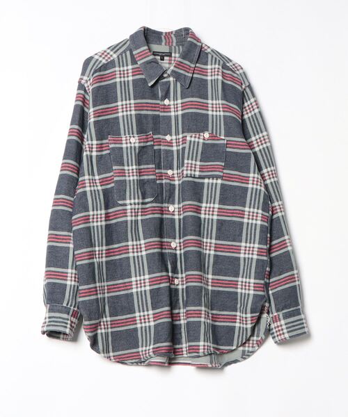 engineered garments EG ネルシャツ チェック S 新品】エンジニアードガーメンツ WORK SHIRT ネルシャツ