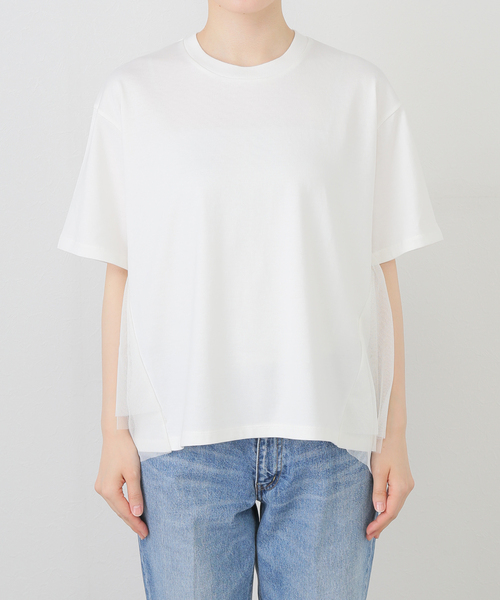 「MARECHAL TERRE」 半袖カットソー MEDIUM オフホワイト レディース MARECHAL TERRE 「MARECHAL TERRE」 半袖Tシャツ MEDIUM オフ