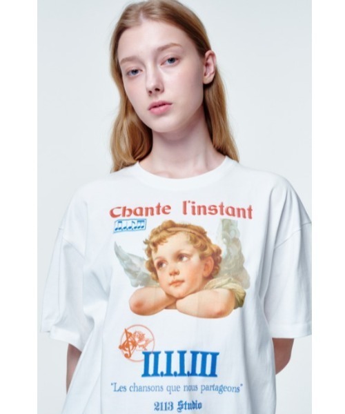 tシャツ 2113STUDIO/イイルイルサムスタジオ/Loose fit Tshirts Angel face レディース メンズ