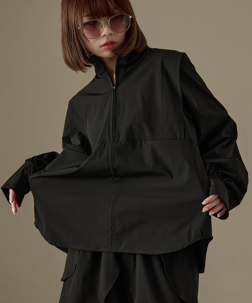 Fashion Letter ラッシュガード 水陸両用 タックショルダー